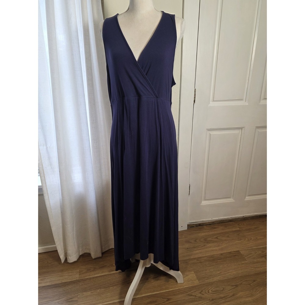 Torrid Maxi‎ Dress Navy Sleeveless 3